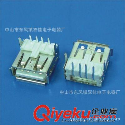 供應電腦連接器USB A母焊線180度 A母全貼