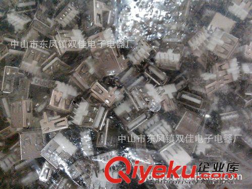 供應電腦連接器USB A母焊線180度 A母全貼