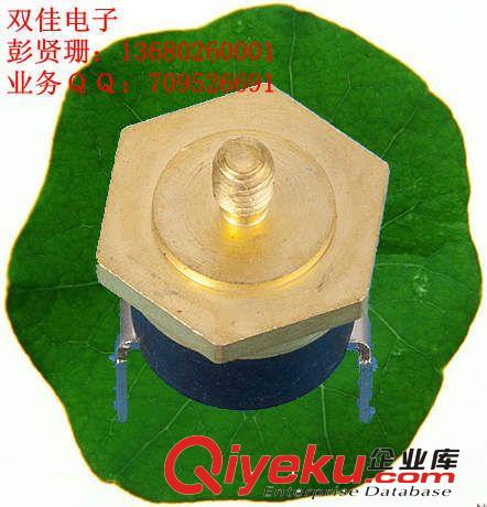 六角銅螺紋KSD301溫控開關，M3 M4 M5 M6圓銅帽溫度控制器