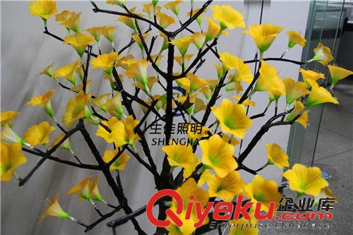 中山生佳照明新款LED光纖花瓣樹燈、仿真牽牛光纖花燈樹批發(fā)廠家原始圖片3