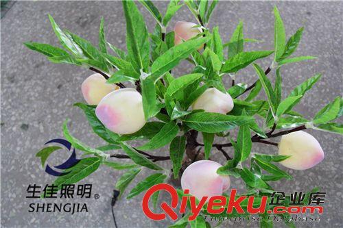 {zj0}創(chuàng)意桃子仿真盆景LED仿真樹(shù)臺(tái)燈、景觀(guān)防水設(shè)計(jì)可放戶(hù)外使用原始圖片2
