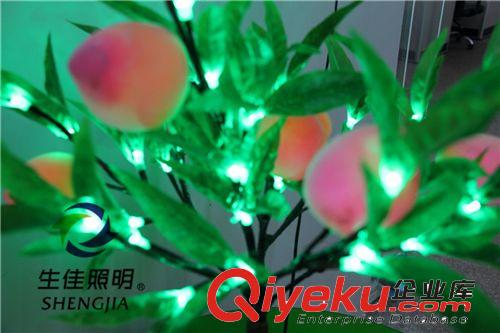 {zj0}創(chuàng)意桃子仿真盆景LED仿真樹(shù)臺(tái)燈、景觀(guān)防水設(shè)計(jì)可放戶(hù)外使用原始圖片3