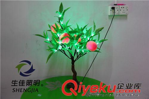 {zx1}奇特仿真植物夜燈、LED裝飾盆景水果花樹燈、發光梅花