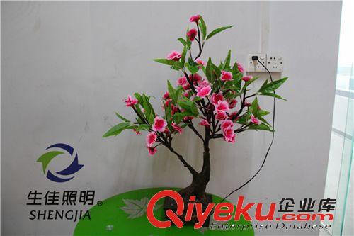 {zx1}奇特仿真植物夜燈、LED裝飾盆景水果花樹燈、發光梅花