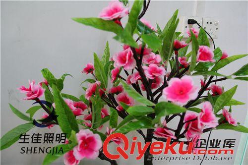 {zx1}奇特仿真植物夜燈、LED裝飾盆景水果花樹燈、發光梅花原始圖片2