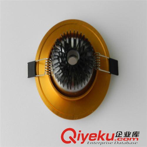 供應批發LED金色筒燈 射燈 3W 2.5寸 背景墻射燈 led筒燈 高亮原始圖片3