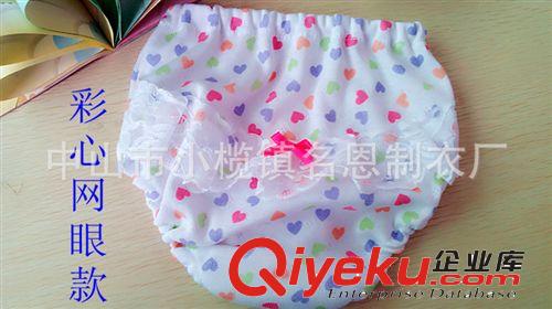 透氣棉網(wǎng)眼兒童內(nèi)褲 面包褲 練習(xí)褲 動物圖卡通印花 三角褲