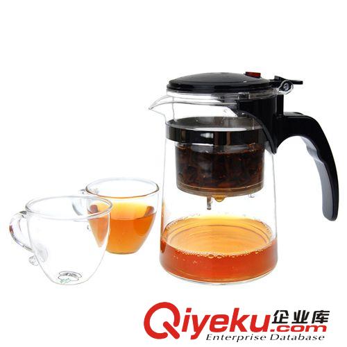 【匯爵】高品質廠家供應 耐用 高鵬硅玻璃茶壺 防高溫 飄逸杯原始圖片2