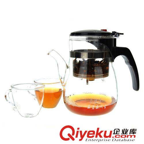 【匯爵】廠家供應 650ML功夫茶壺 自動泡茶茶具 玻璃茶具禮品原始圖片2