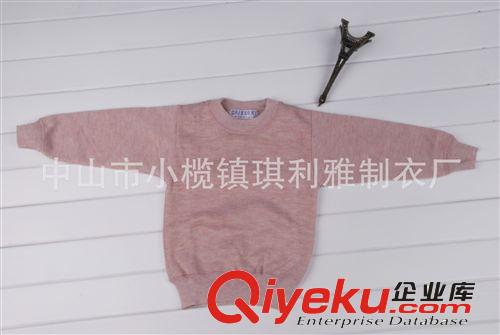 2013童裝新款粉紅小圓領保暖毛衣