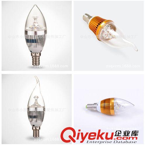 廠家供應 3瓦LED蠟燭燈 5730貼片 三叉光源 360度發光 精品促銷