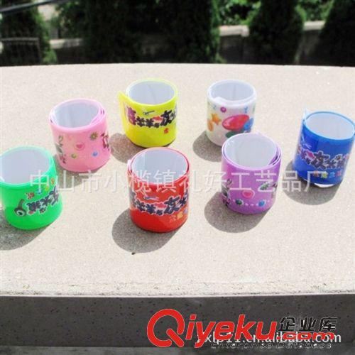 【2014年夏新品】 自卷式卡通拍手帶 pvc兒童拍手帶 歡迎訂做