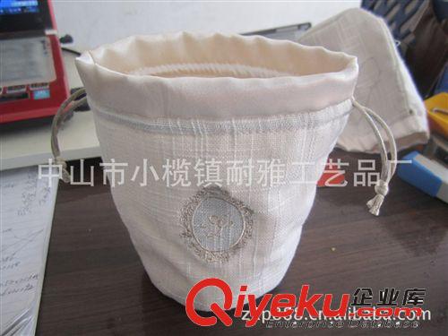 供應(yīng)雙層繡花棉布化妝品袋，禮品袋，飾品袋