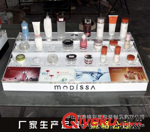 中山廠家生產(chǎn)亞克力展示柜 化妝胭紅筆展銷架 彩妝中島組合柜原始圖片2