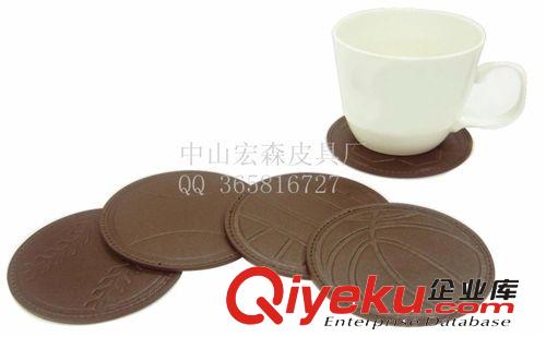 杯墊廠供應(yīng) 兩杯墊圓 皮質(zhì)杯墊 酒店杯墊