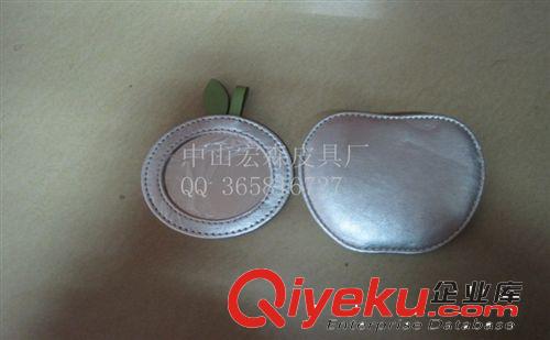 廠家直銷韓國超可愛 時尚可貼隨身化妝鏡 皮具化妝鏡原始圖片2