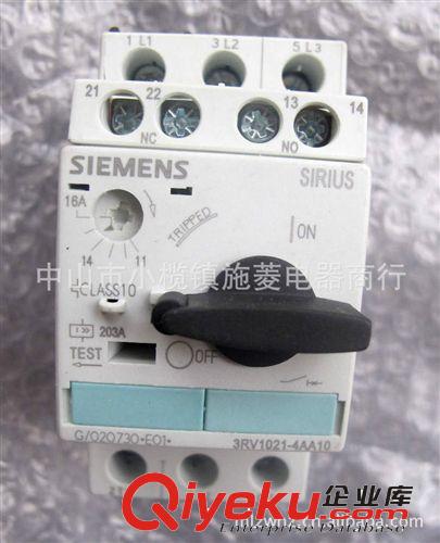 zpSIEMENS西門子馬達(dá)電機(jī)保護(hù)斷路器3RV1021-4AA15