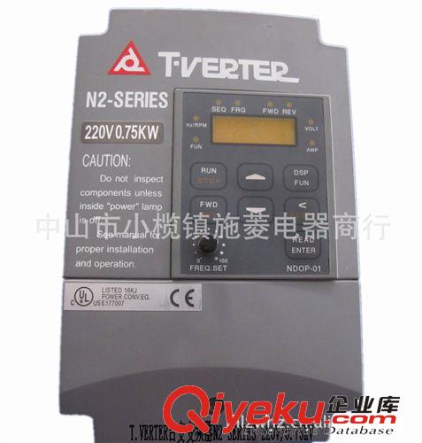 供應臺安T.VERTER變頻器N2-SERIES臺安變頻器380V 0.75KW