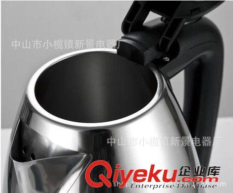 時(shí)尚智能環(huán)保自動(dòng)斷電家用不銹鋼電水壺?zé)_(kāi)水壺電熱水壺原始圖片3