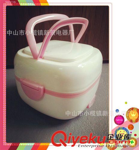 【新品 禮品單】不銹鋼內(nèi)膽電熱飯盒保溫加熱迷你電飯煲蒸煮飯盒原始圖片2
