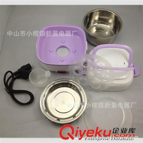 【一件代發】不銹鋼內膽電熱飯盒保溫加熱迷你電飯煲蒸煮飯盒原始圖片2