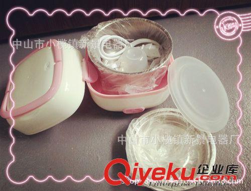 雙層不銹鋼內膽插電保溫加熱電熱飯盒迷你電飯煲多功能蒸煮飯盒原始圖片2
