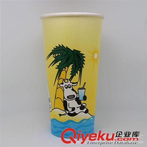 一次性雙PE冷飲紙杯 24盎司 海灘冷飲紙杯，可樂(lè)/冰咖啡紙杯
