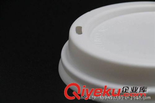 12盎司批發(fā)塑料白色環(huán)邊平口咖啡蓋/豆?jié){杯蓋/奶茶杯蓋/塑料杯蓋原始圖片3