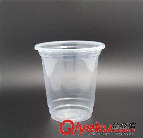 12盎司 批發(fā)一次性塑料透明PET 雪糕杯蓋塑料平蓋