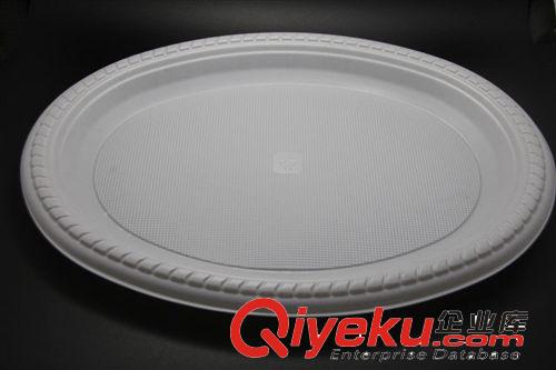 11*13寸 橢圓形生鮮托盤食品托盤蔬菜水果包裝盒 PS 塑料橢圓盤原始圖片3