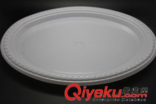 9*11寸 橢圓形生鮮托盤食品托盤蔬菜水果包裝盒一次性 PS塑料碟