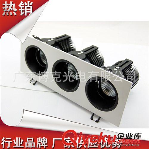 led豆膽燈 雙頭 單頭 三頭格柵cob射燈嵌入式酒店天花筒燈