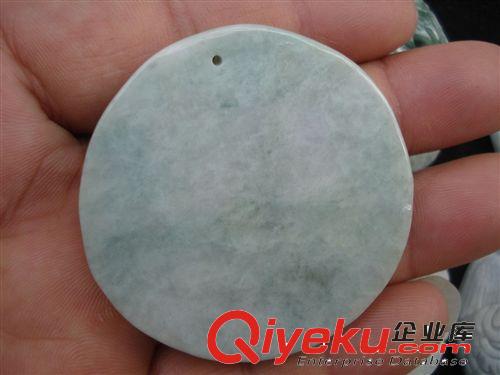 廠家直銷玉石 trA貨翡翠批發(fā) 直經(jīng)約47MM龍鳳八卦禮品原始圖片2