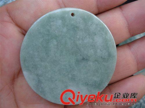 批發(fā)trA貨翡翠 約46MM 佛教用品 年年佛保估 圓牌蓮花佛吊墜原始圖片2
