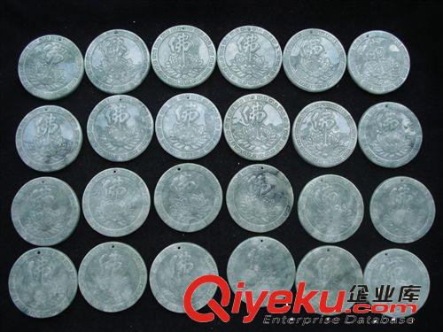 批發(fā)trA貨翡翠 約46MM 佛教用品 年年佛保估 圓牌蓮花佛吊墜原始圖片3