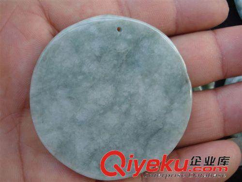 翡翠珠寶玉石 trA貨翡翠批發(fā) 直經(jīng)約49MM工藝品雙龍戲珠八卦原始圖片2