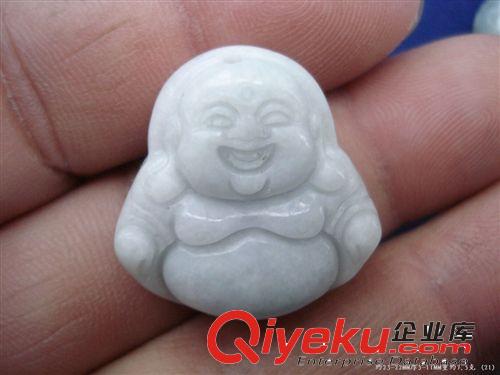 批發(fā)天然A貨翡翠中小項墜佛 22*20MM豆種玉佛