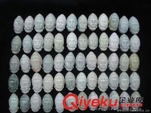 東莞天然A貨翡翠玉石工藝品批發(fā) 觀音頭佛像原始圖片3