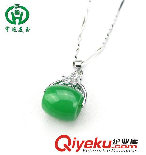 馬來玉鑲嵌吊墜轉(zhuǎn)運珠（帶項鏈）  廠家直銷 新款上市促銷原始圖片2