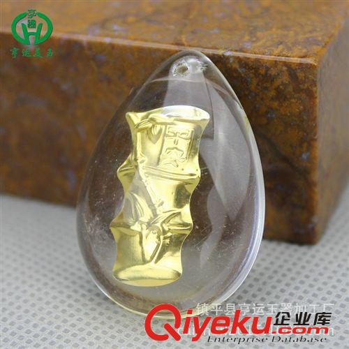gf水晶金鑲節(jié)節(jié)高玉吊墜 馬年熱銷玉器飾品 熱銷地攤玉器批發(fā)