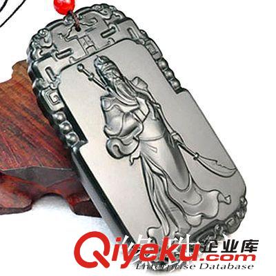 玉生緣 和田玉青玉忠義關公玉佩批發 玉石吊墜批發 南陽玉器批發