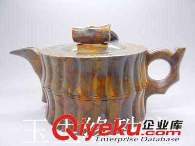 玉生緣 五彩女媧石富貴竹茶壺批發 女媧石批發 南陽批發網