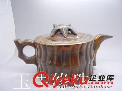 玉生緣 五彩女媧石富貴竹茶壺批發 女媧石批發 南陽批發網