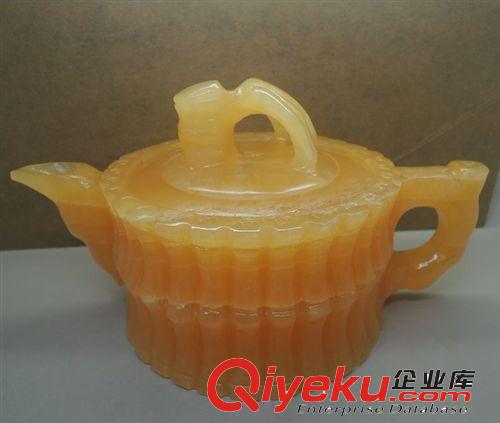 玉生緣 米黃玉節節高升茶具 酒具批發 玉石擺件批發 南陽批發網