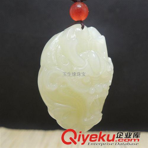 玉生緣 tr新疆和田玉白玉龍頭吊墜批發 本店滿1000元包郵