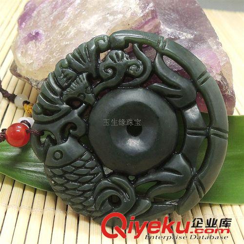 批發供應tr新疆和田玉青玉富貴平安吊墜 玉生緣玉器批發網