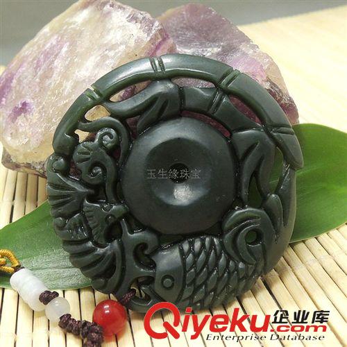 批發供應tr新疆和田玉青玉富貴平安吊墜 玉生緣玉器批發網
