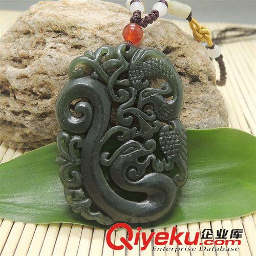 批發(fā)供應(yīng)tr新疆和田玉青玉龍鳳呈祥吊墜 玉生緣玉器批發(fā)網(wǎng)