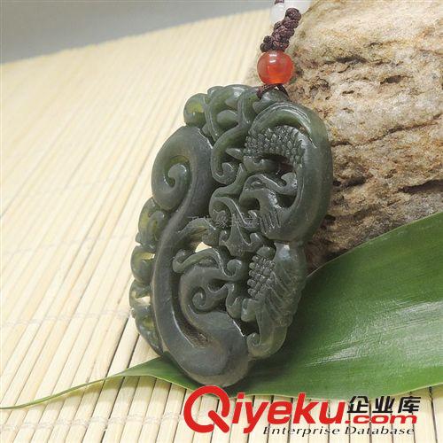 批發(fā)供應(yīng)tr新疆和田玉青玉龍鳳呈祥吊墜 玉生緣玉器批發(fā)網(wǎng)