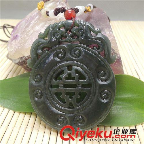 批發(fā)供應(yīng)tr新疆和田玉青玉雙貔貅平安扣 玉生緣玉器批發(fā)網(wǎng)